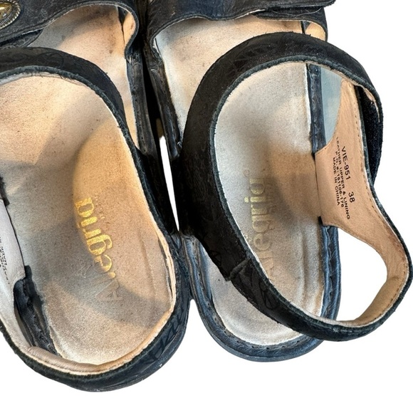 Alegria PG Lite Vienna Sandals Womens 8 US 38 EU Black Leather Slingback VIE-951 - Picture 6 of 7